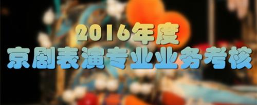 欧亚肏B在线视频播放国家京剧院2016年度京剧表演专业业务考...